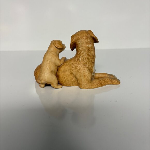 Homco Golden Retriever Mother and Puppy Figurine 5.5inx3in Vintage Porcelain 147 - Picture 4 of 7